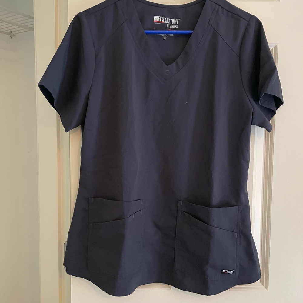 Grey's Anatomy Women's Dark Blue Short Sleeve Top